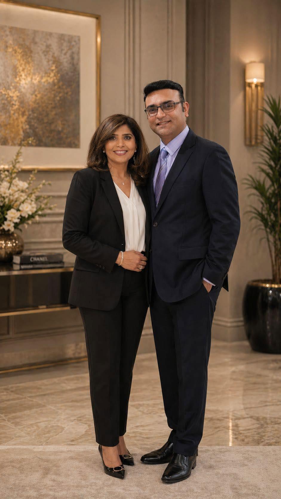 Ahmed Ali, founder of Pro Bookkeeping & Payroll, with his wife and business partner Nadia